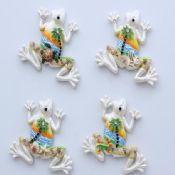 Frog shape resin fridge magnets images