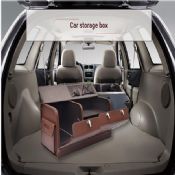 Leather car storage bins images