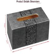 Leather embossed paper tissue box images