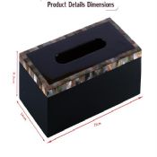 Leather shell mosaic tissue paper box images