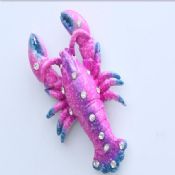 Ímans decorativos engraçados de lagosta forma images