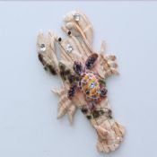 Imanes de nevera de langosta forma práctica resina impermeable images