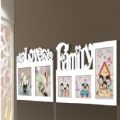Love family combined wooden photo frame images