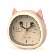 Lovely silicone animal shape alarm kids table clock images