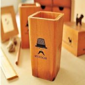 Lovely wooden pencil holder images