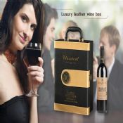 Luxury leather wine box images