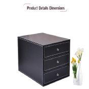 Birou din piele 3 sertar dosar cabinet images