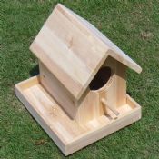 Platform wooden bird house images