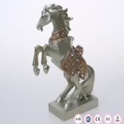 Ασημί μεγάλο άλογο διακόσμησης σπιτιού images