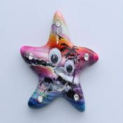 Star shape cute polyresin kitchen magnets images