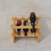 Wine rack with solid wood images