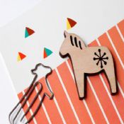 Kühlschrank-Magnet Holz pony images