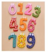 Wooden educational fridge magnets images