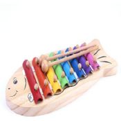 Poisson en bois forme joli Xylophone huit Notes images