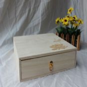 Wooden gift box with padlock images