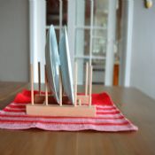 wooden kitchen dish rack images