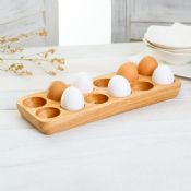 Cocina de madera almacenamiento huevo bandeja molde images