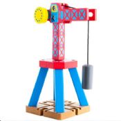 Drewniana wieża żurawia zabawki magnetyczne podnoszenia towarów images