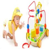 Wooden walking trolley kids games toy images