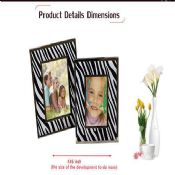 Zebra leather funny photo frames images