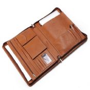 Zippered Leather Organizer Clutch Case for 13-Inch laptop images