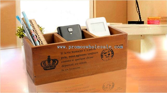 multi-function wooden storage &pen container