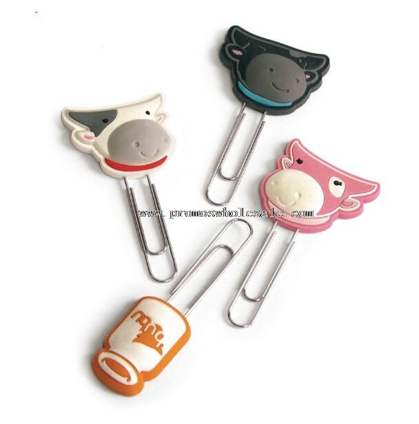 Novelty animal head shape paper clip