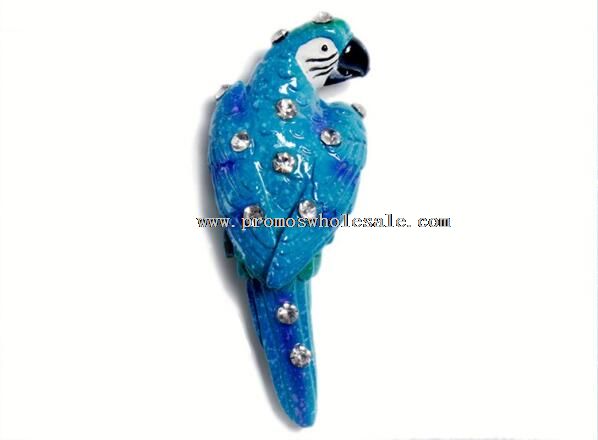 Parrot shape fridge magnet