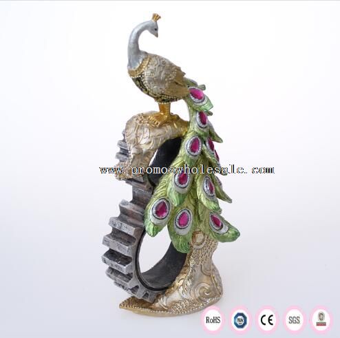 Peafowl shape resin indoor decorative