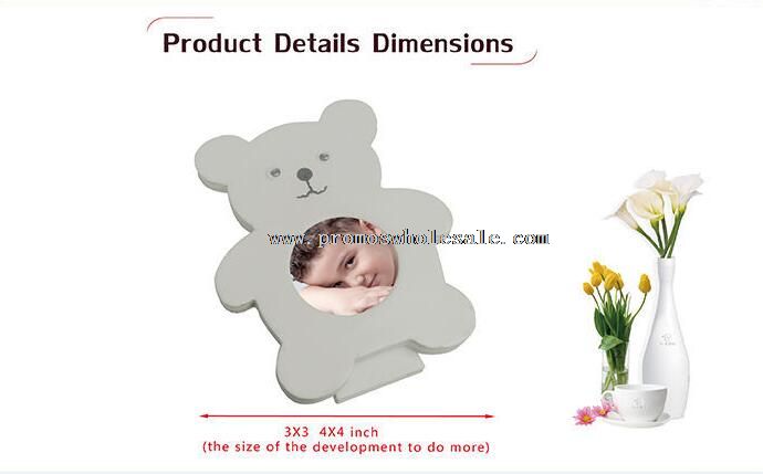 Conception de forme d’ours photo frames