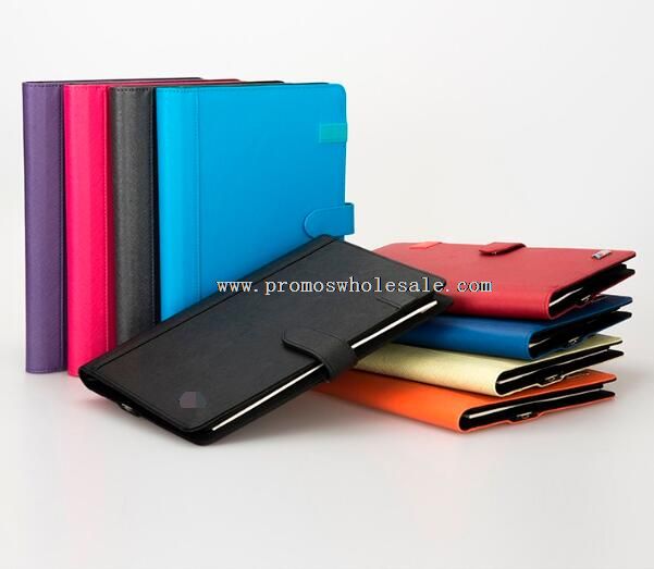 PU tirette Smart Cover cas pour pad avec lecteur flash 8G powerbank de mémo