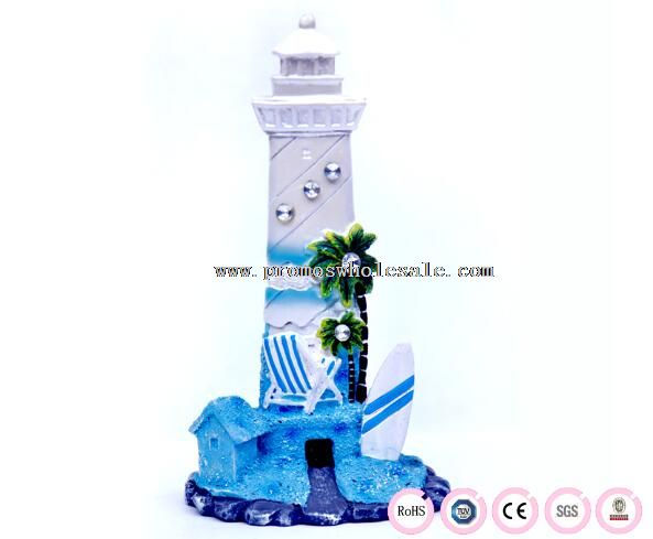 Resin pharos shap aquarium decoration