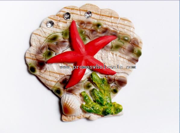 Resin shell shape fridge magnet