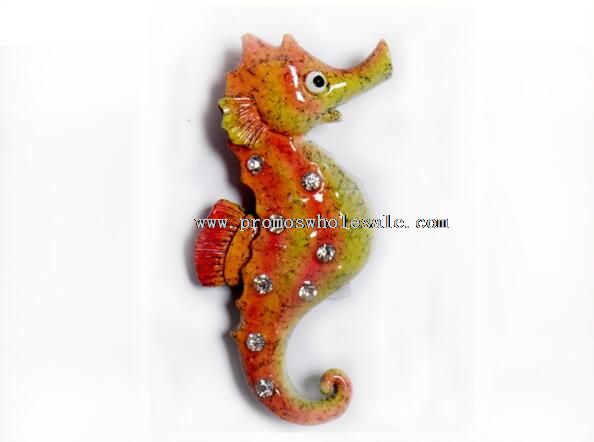 Sea horse shape fridge magnet