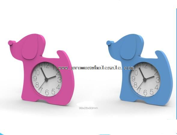 Silicone dog shape Clock