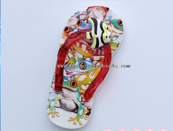 Slipper shape fridge magnet