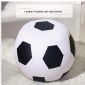 Football shape leather shoe stool small picture