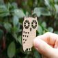 Krásná sova dřevěná lednice magnet small picture