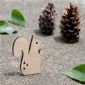 Squirrel fridge magnet by wood small picture