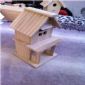 Two layers wooden bird house small picture