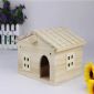 Wooden bird house with window small picture