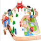 Pista de tren de madera infantil juguetes small picture