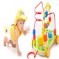 Wooden walking trolley kids games toy small picture