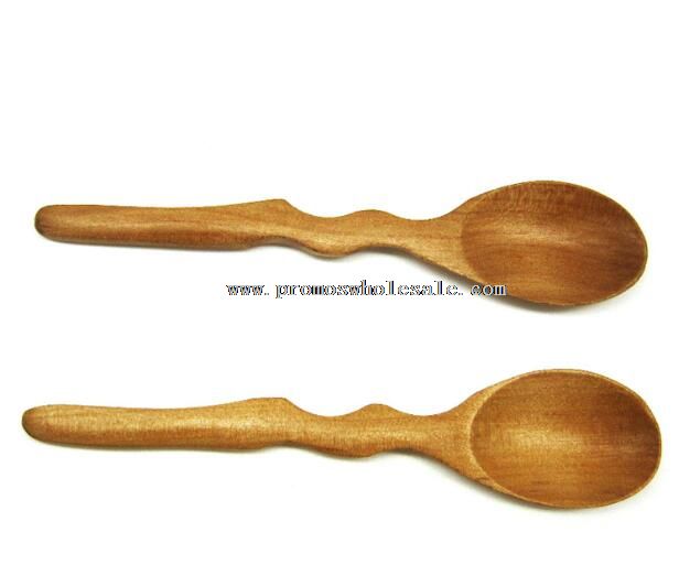 Waviness Handle Wooden Spoon