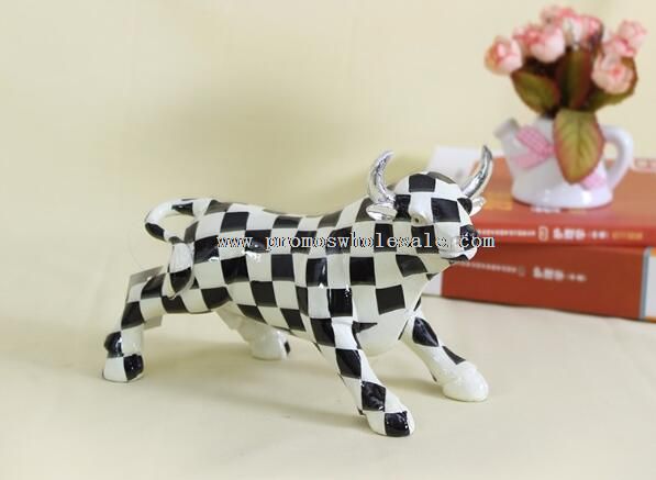 White and black pattern cattle home decoration