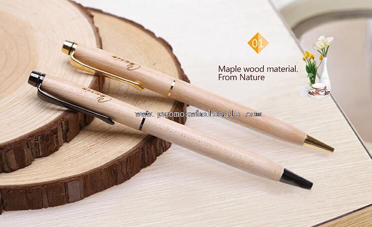 Wood ballpoint pen