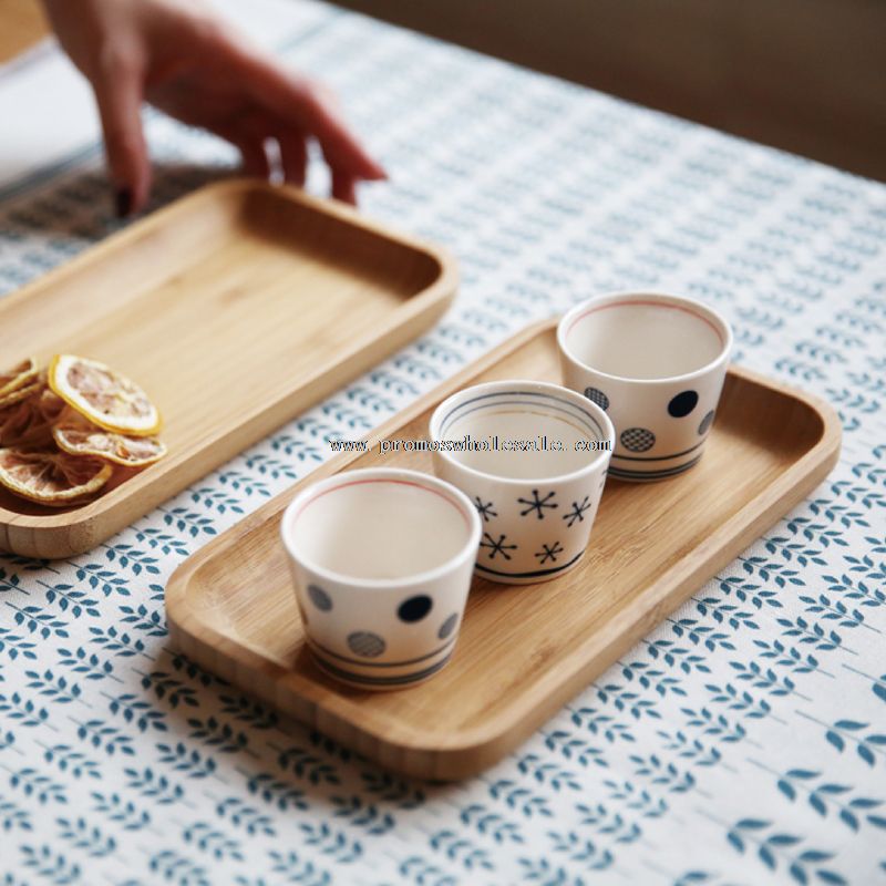 Wood tray for tea