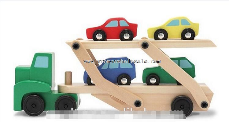 Wooden Car Carrier With Double Layer Removable