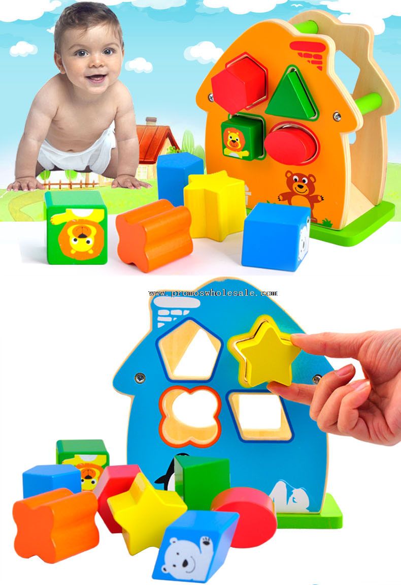 Brinquedos educativos de inteligência de madeira caixa