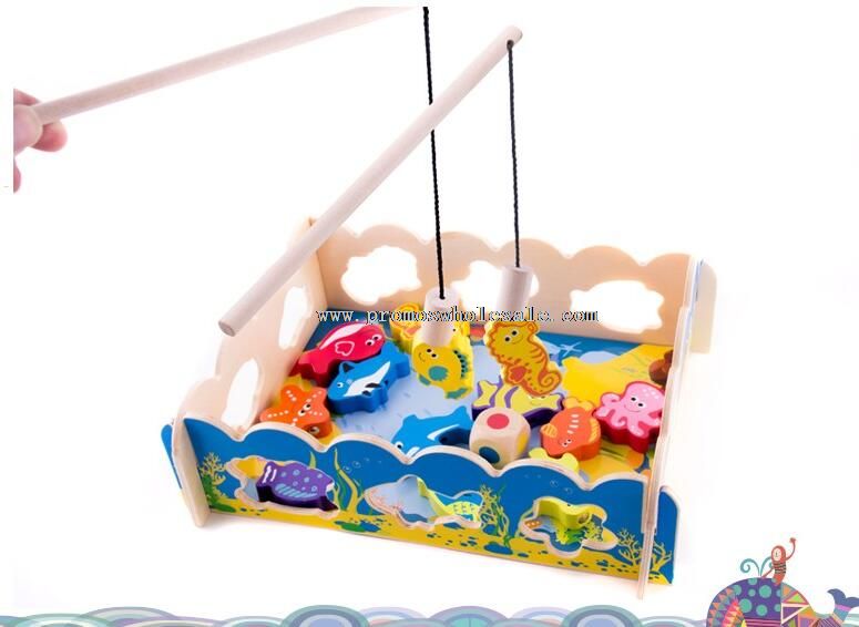 Wooden Magnetic Fishing Game toy